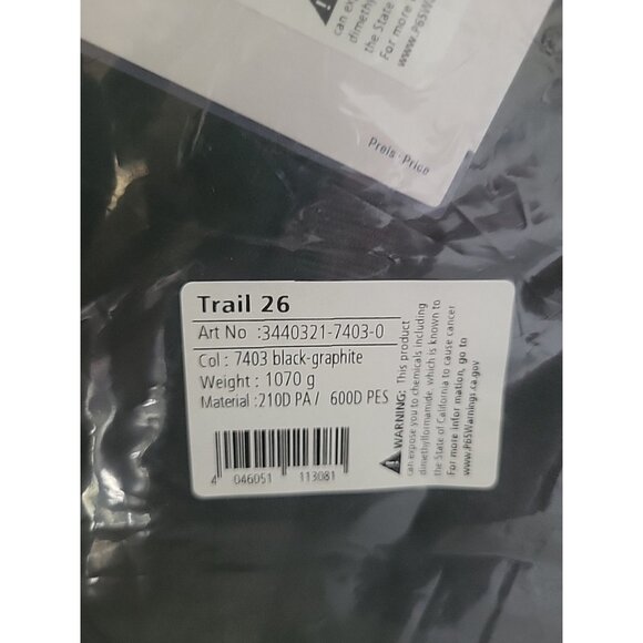 Deuter Unisex - Adult's Trail 26 Alpine Hiking Backpack (Black Graphite), 26 L - Picture 8 of 13